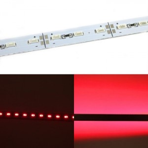 Светодиодная линейка алюминиевая SMD 5630 72 LED, 96см, 12W красная